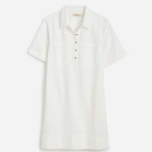 NWT Madewell Dress White Denim Popover XXL